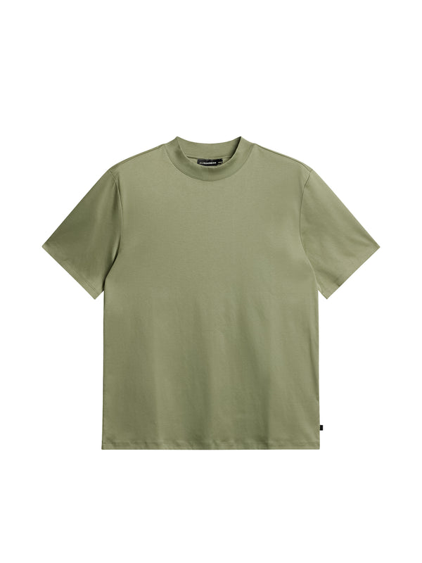 J.lindeberg Ace Mock Neck T Shirt Oil Green