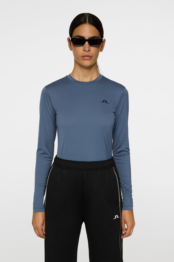 j.lindeberg Ada LS T shirt Vintage Indigo