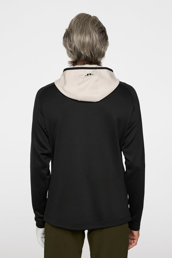 J.lindeberg Adam Quarter Zip Hood Black