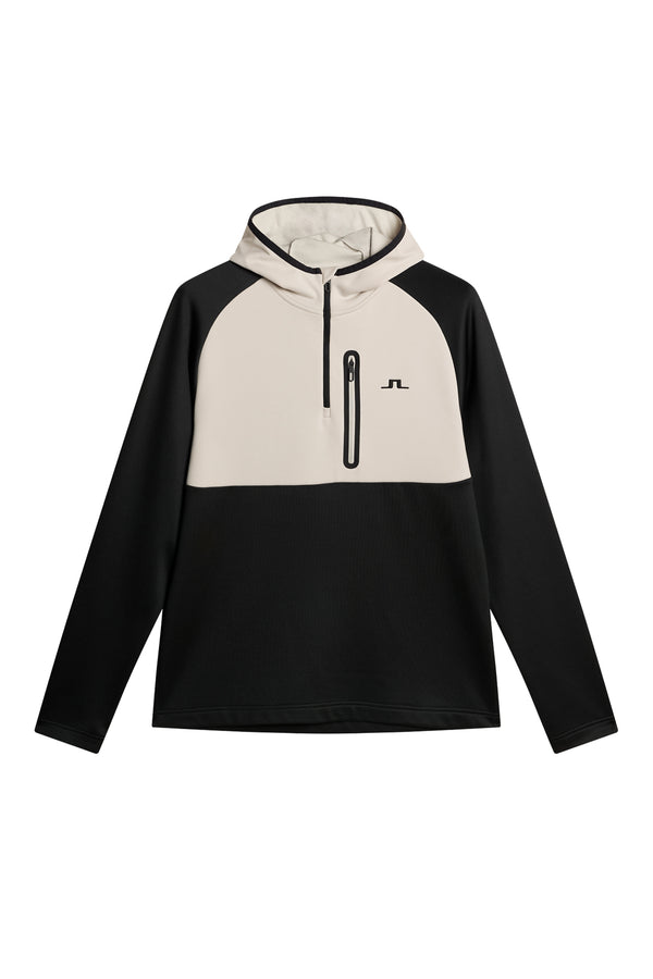 J.lindeberg Adam Quarter Zip Hood Black