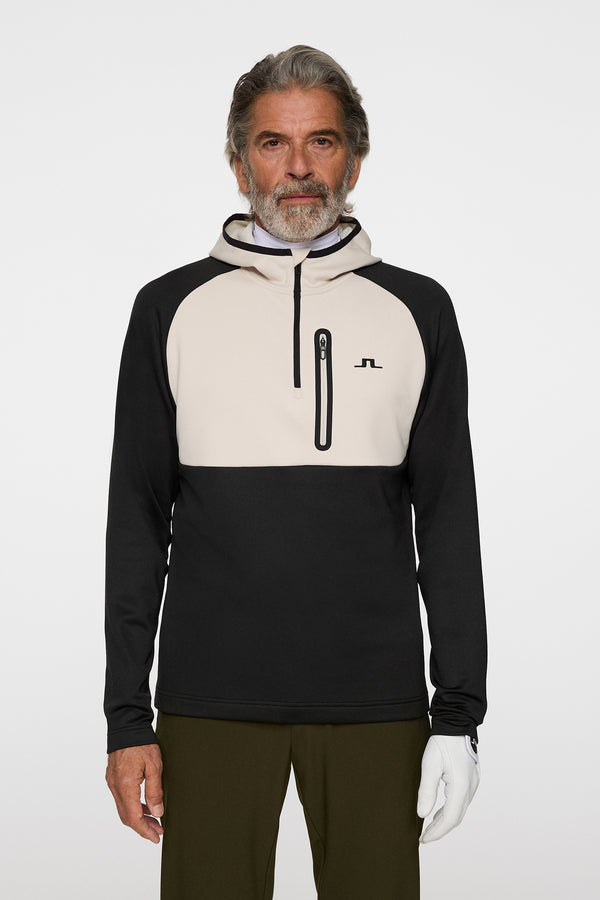j.lindeberg Adam Quarter Zip Hood Black