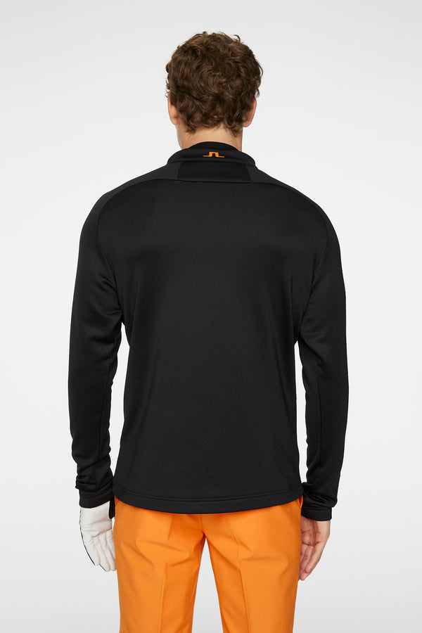 J.lindeberg Adam Quarter Zip Mid Layer Black