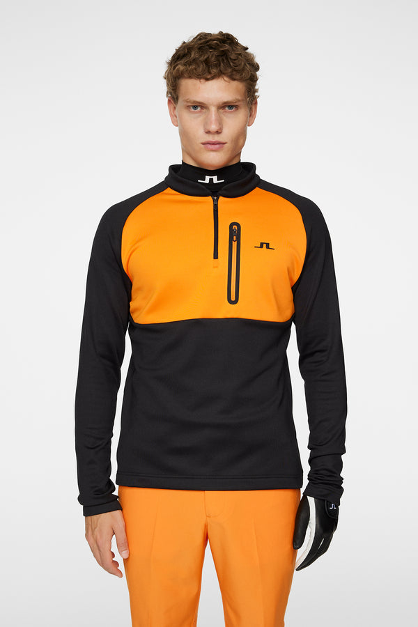 j.lindeberg Adam Quarter Zip Mid Layer Black