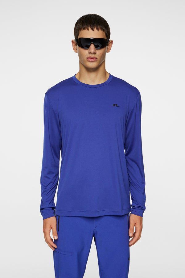 j.lindeberg Ade T shirt LS Clematis Blue