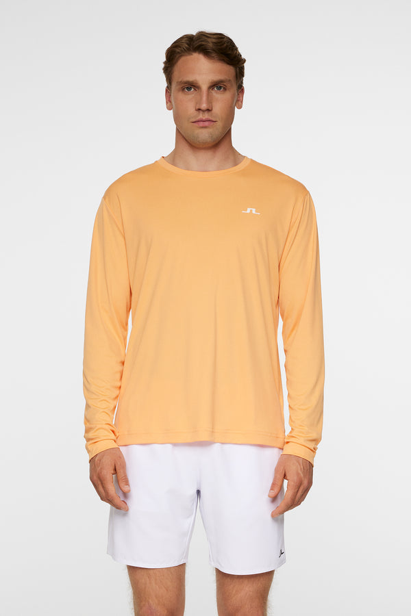 j.lindeberg Ade T shirt LS Mock Orange
