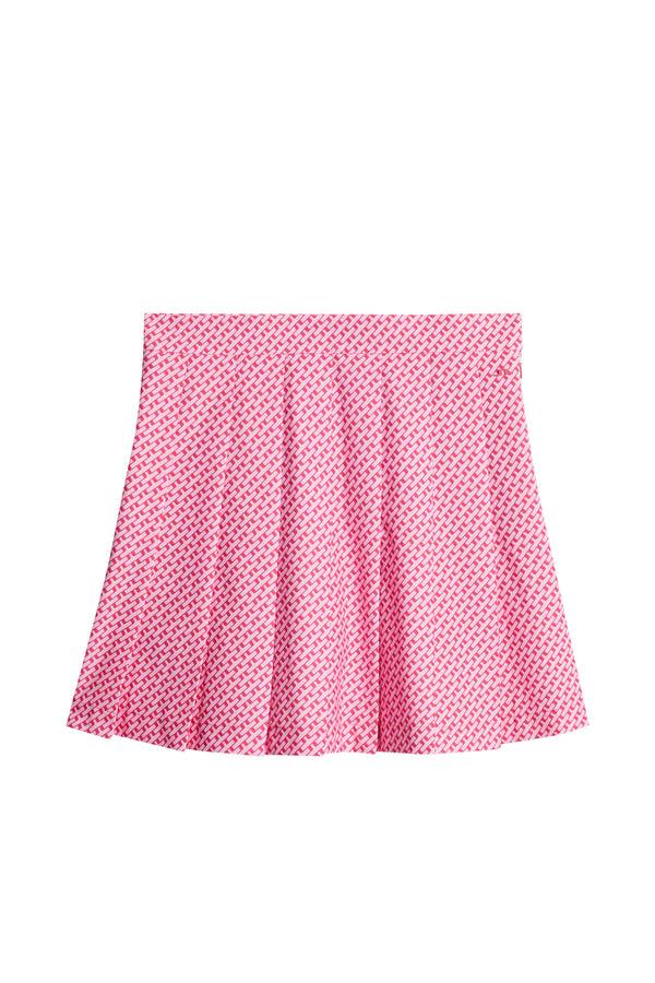 J.lindeberg Adina Print Skirt Tour Geo Pink S