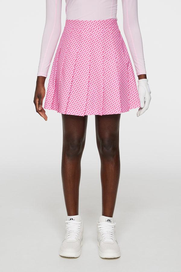 j.lindeberg Adina Print Skirt Tour Geo Pink S