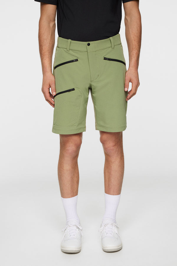 j.lindeberg Adrian Softshell Shorts Oil Green