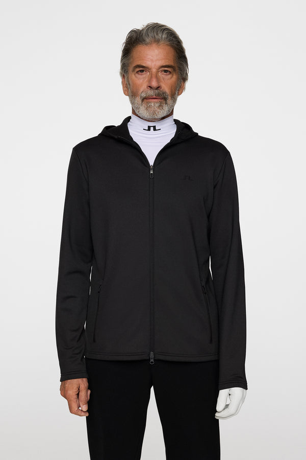 j.lindeberg Aerial Full Zip Hood Black