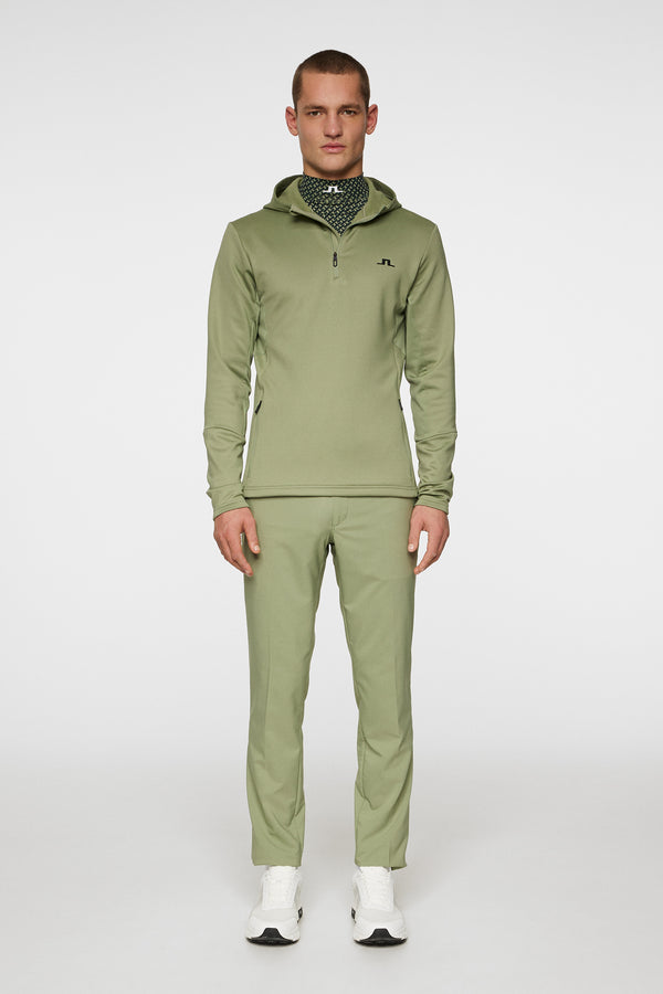 J.lindeberg Aerial Quarter Zip Hood Oil Green