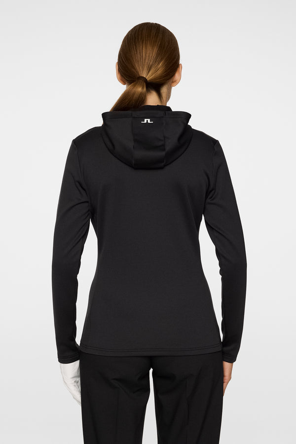 J.lindeberg Aerialle Quarter Zip Hood Black