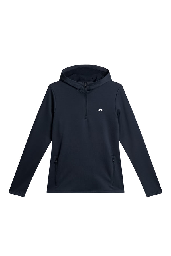 J.lindeberg Aerialle Quarter Zip Hood JL Navy