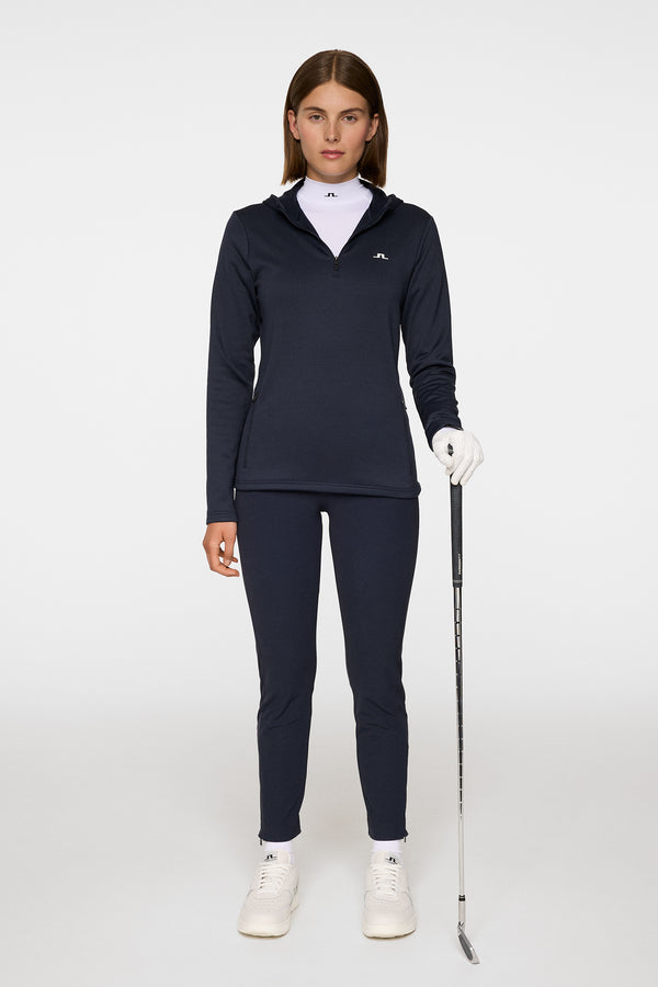 J.lindeberg Aerialle Quarter Zip Hood JL Navy