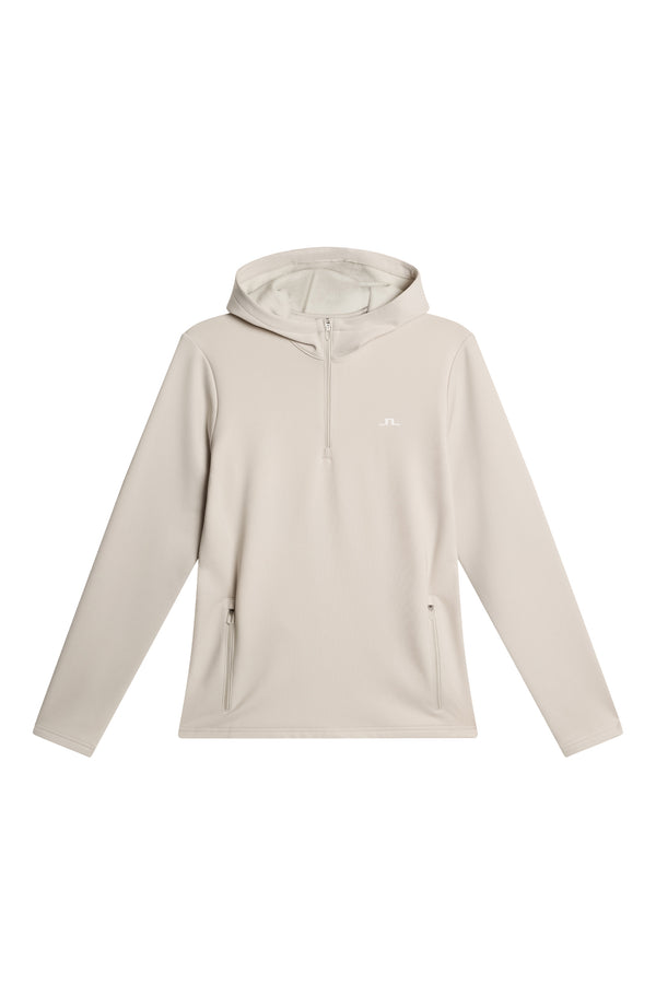 J.lindeberg Aerialle Quarter Zip Hood Moonbeam