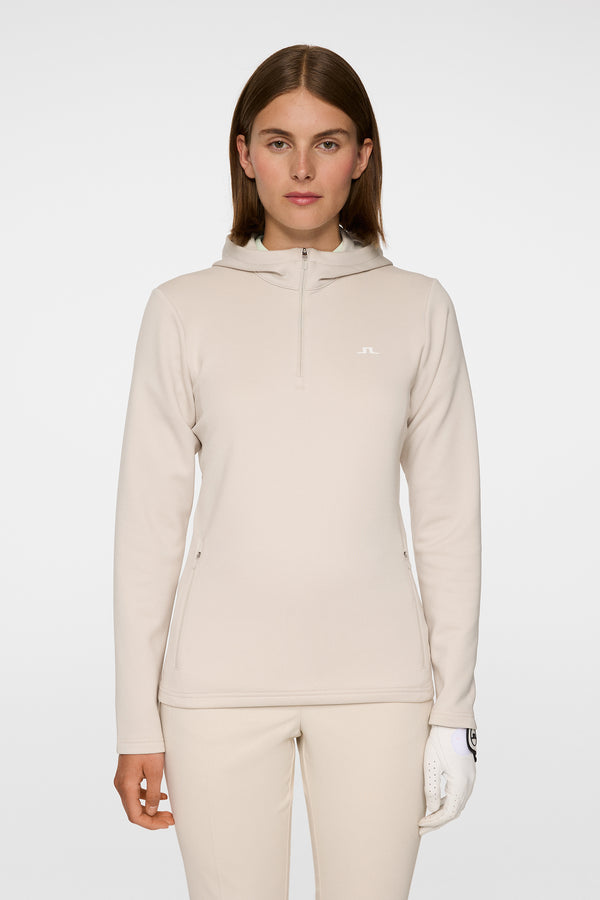 j.lindeberg Aerialle Quarter Zip Hood Moonbeam