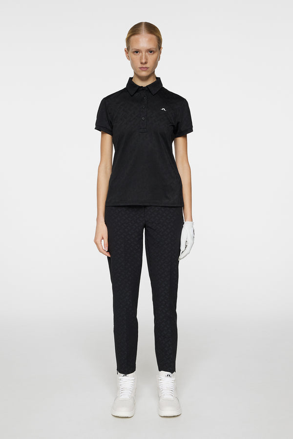 J.lindeberg Alaya Jacquard Polo Black