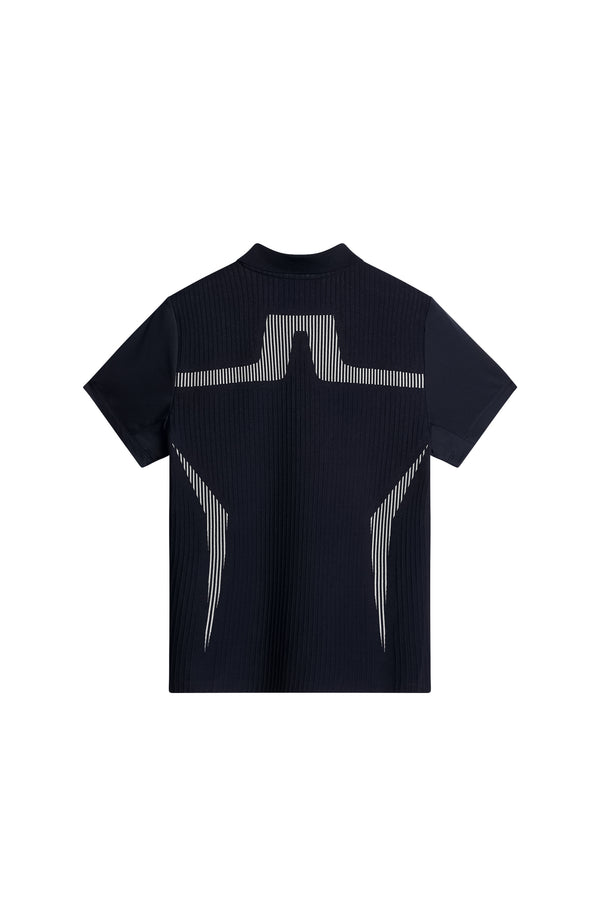 J.lindeberg Aleks Hybrid Knit Polo Shirt JL Navy
