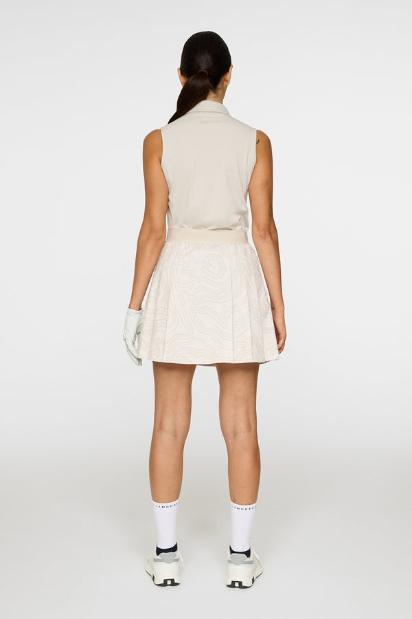 J.lindeberg Alesia Print Skirt Topo Moonbeam L