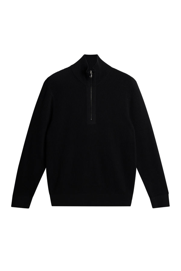 J.lindeberg Alex Half Zip Knitted Sweater Black