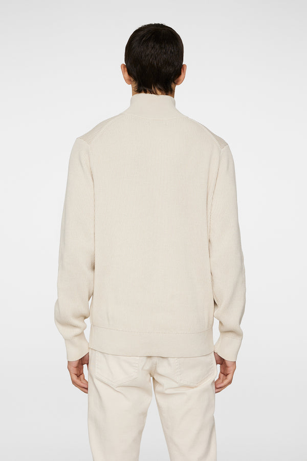 J.lindeberg Alex Half Zip Knitted Sweater Moonbeam