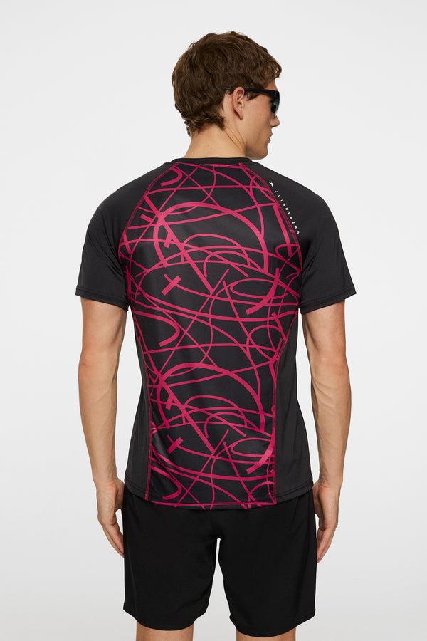 J.lindeberg Alfonso Printed T Shirt Black