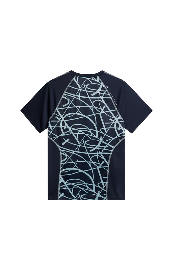 J.lindeberg Alfonso Printed T Shirt JL Navy