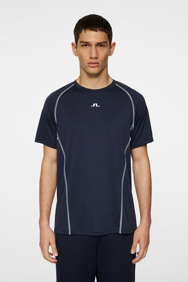 j.lindeberg Alfonso Printed T shirt JL Navy