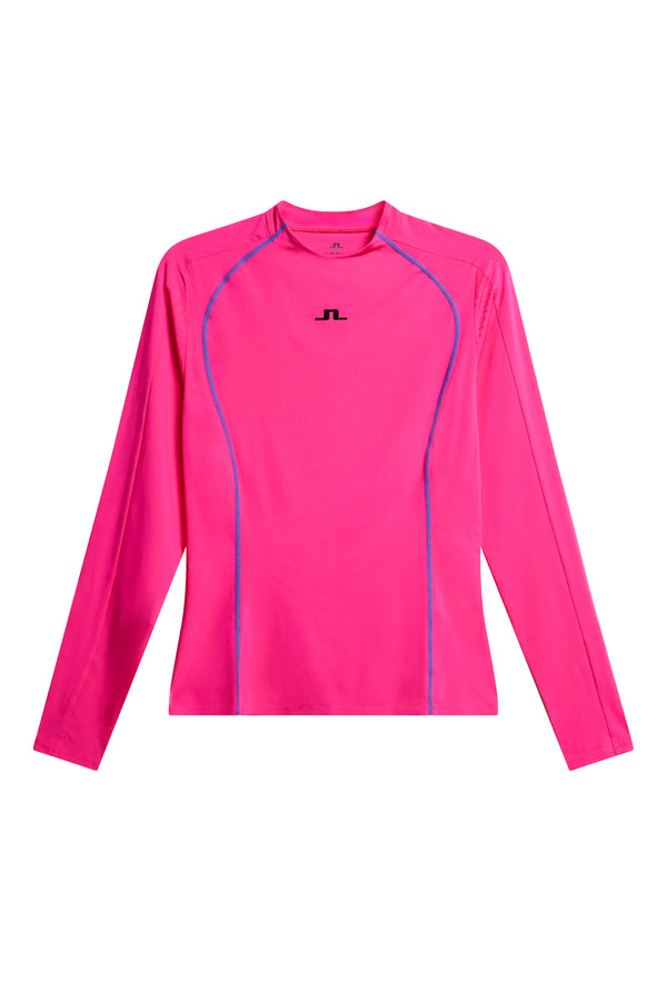 J.lindeberg Allien Long Sleeve Top Pink Peacock