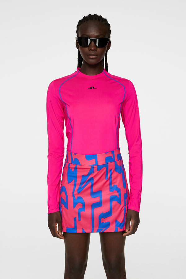 j.lindeberg Allien Long Sleeve Top Pink Peacock