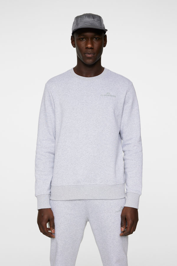 j.lindeberg Alpha Crew Neck Light Grey Melange