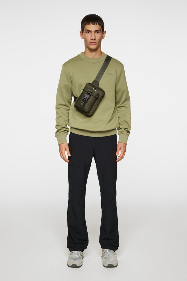 J.lindeberg Alpha Crew Neck Oil Green