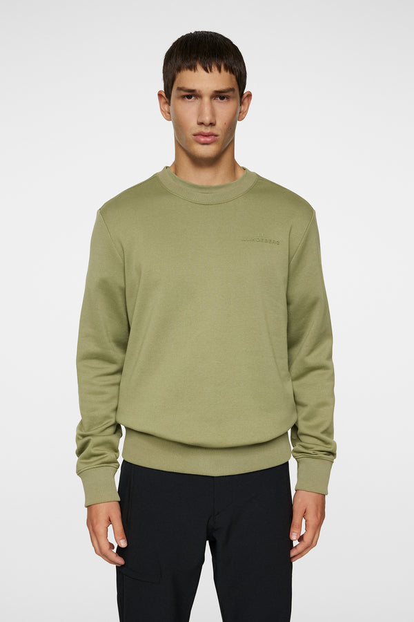 j.lindeberg Alpha Crew Neck Oil Green