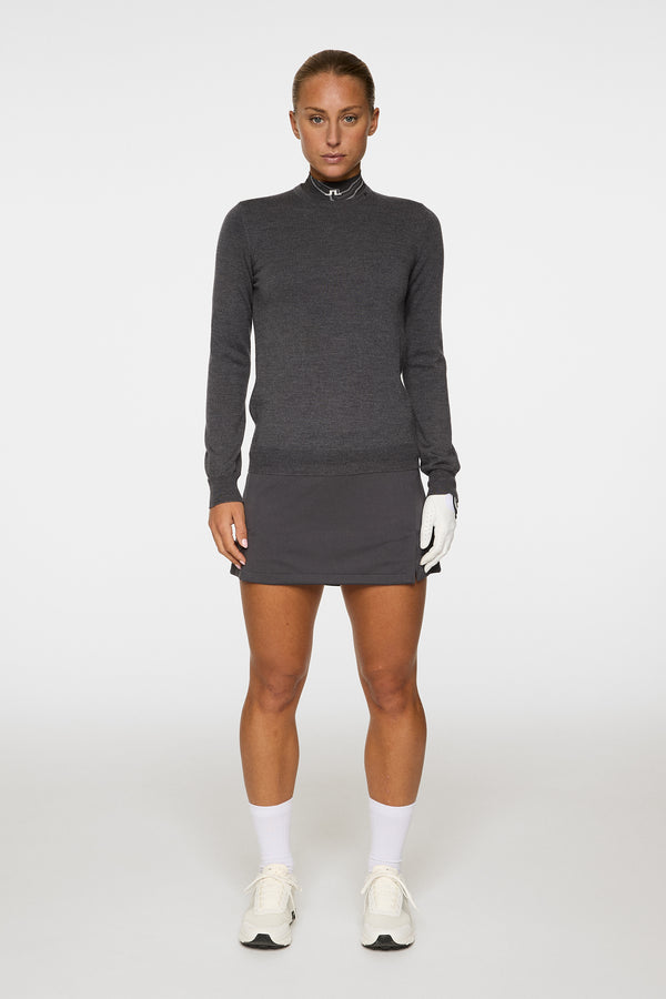 J.lindeberg Aria Knitted Sweater Dark Grey Melange