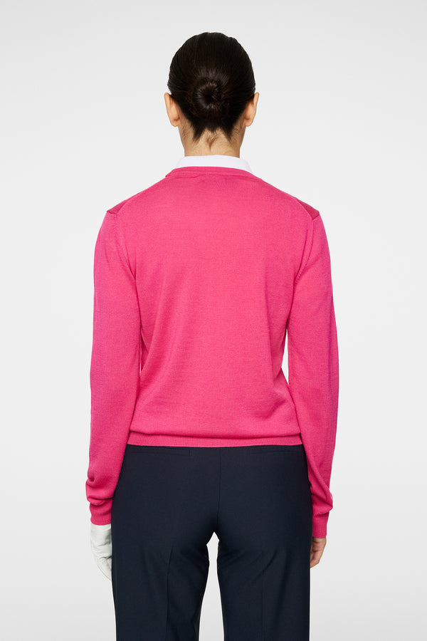 J.lindeberg Aria Knitted Sweater Pink Peacock