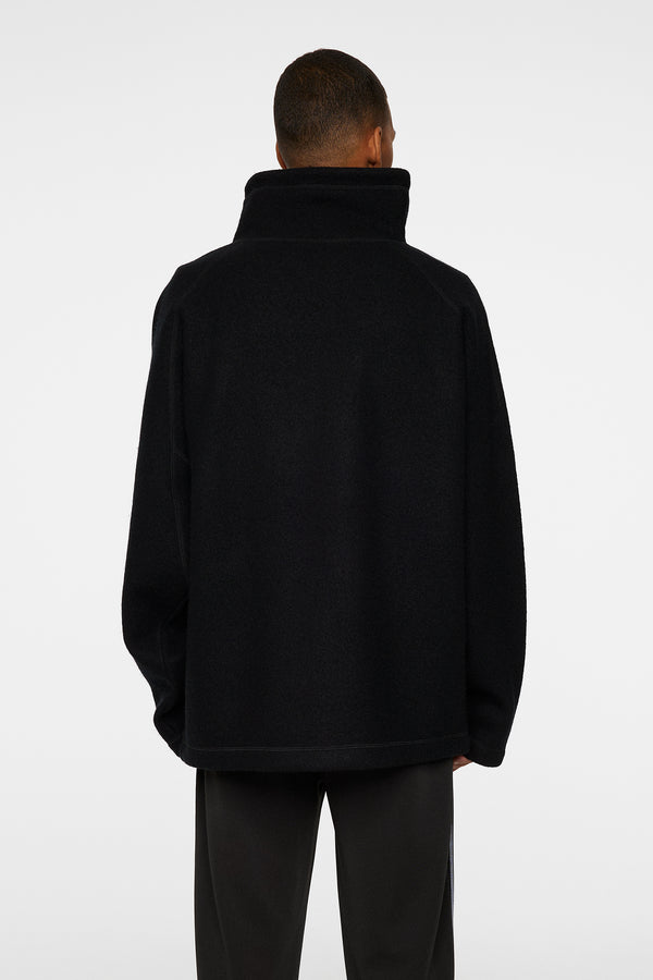 J.lindeberg Armond Wool Anorak Sweater Black