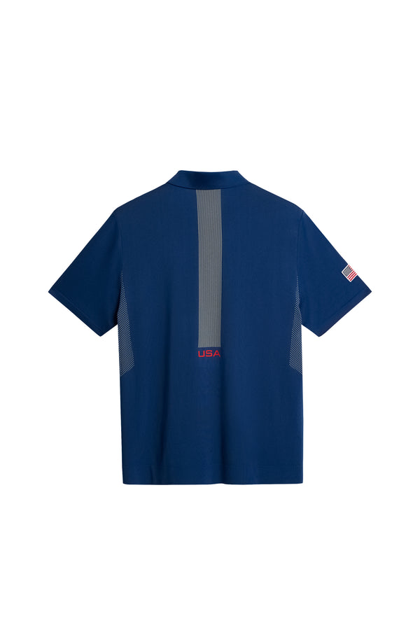 J.lindeberg Arnaud Seamless Polo Estate Blue