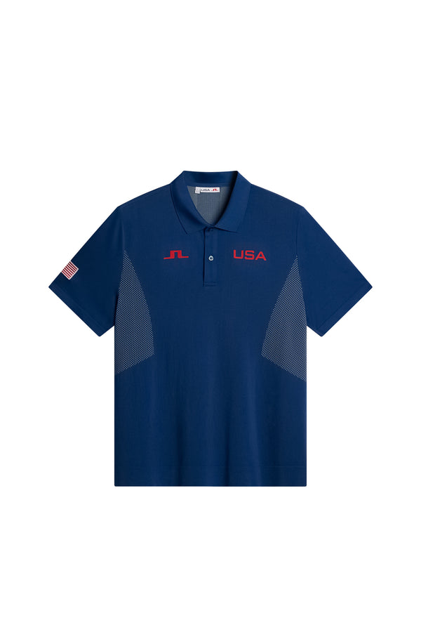 J.lindeberg Arnaud Seamless Polo Estate Blue