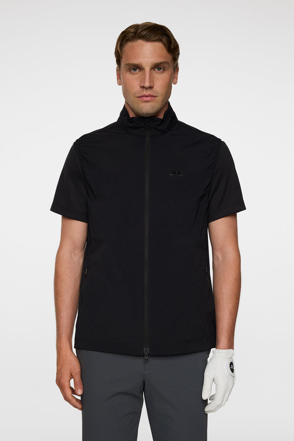 j.lindeberg Ash Light Packable Vest Black