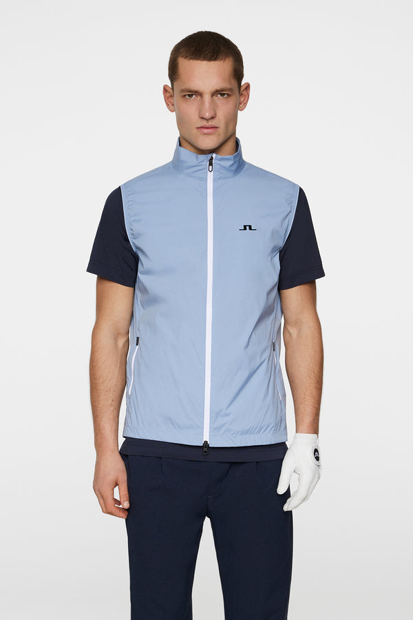 j.lindeberg Ash Light Packable Vest Rain Washed