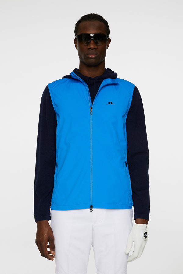 j.lindeberg Ash Light Packable Vest Sonic Blue