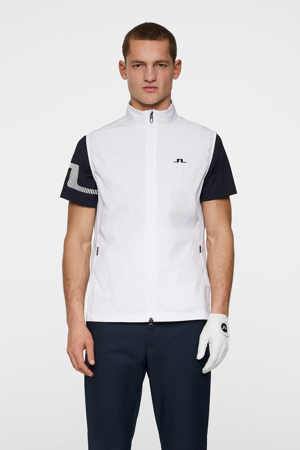 j.lindeberg Ash Light Packable Vest White