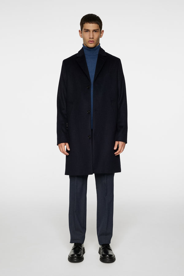 J.lindeberg August Melton Cashmere Coat JL Navy