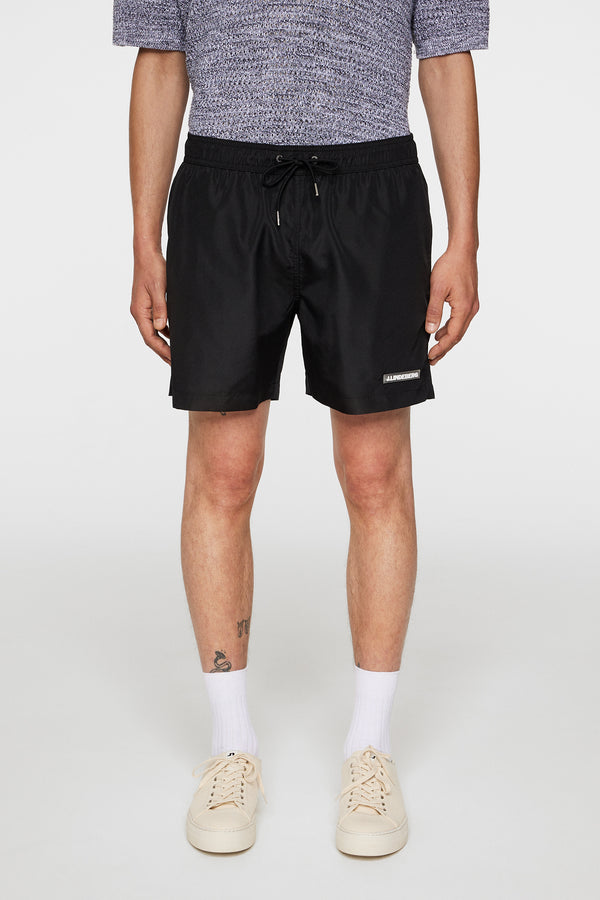 j.lindeberg Banks Solid Swim Trunks Black