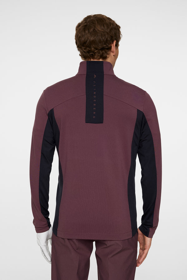 J.lindeberg Banks Zip Mid Layer Huckleberry