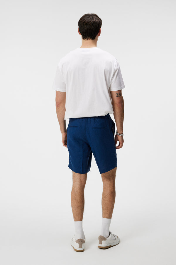 J.lindeberg Baron Linen Shorts Estate Blue