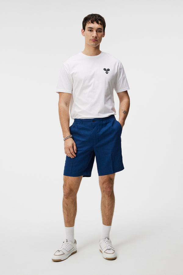 J.lindeberg Baron Linen Shorts Estate Blue