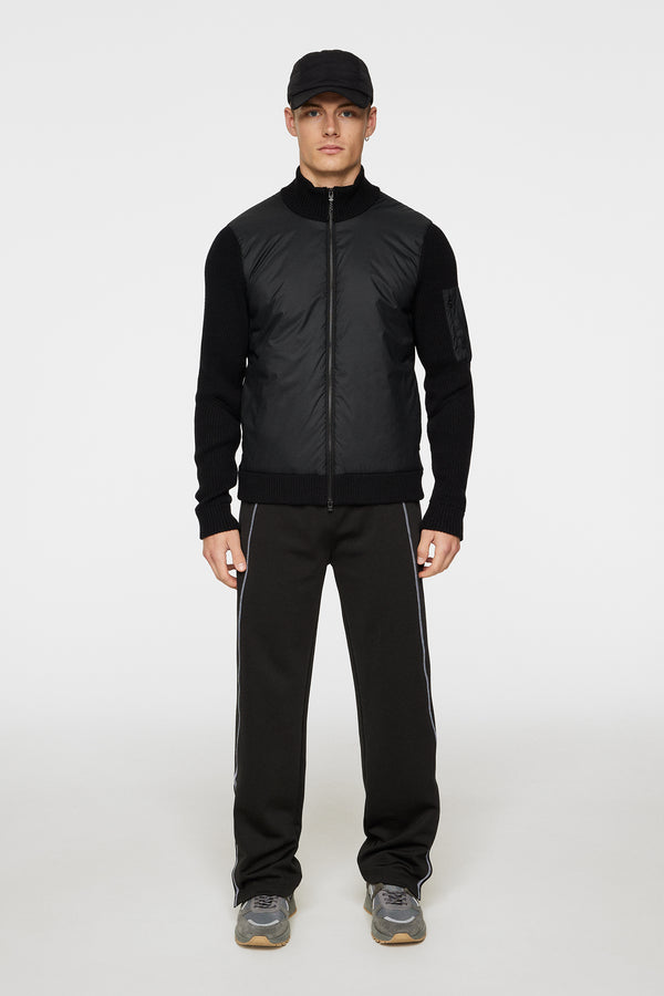 J.lindeberg Beck Knitted Hybrid Jacket Black
