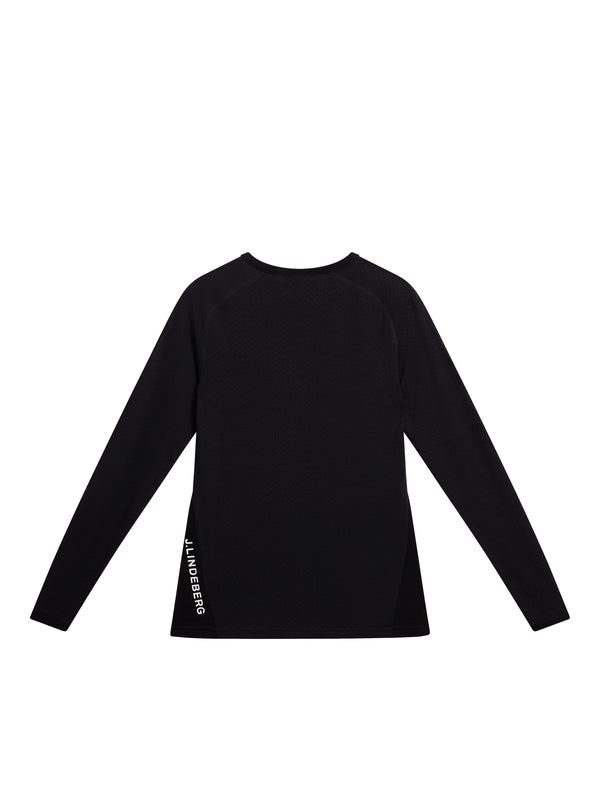 J.lindeberg Bella Wool LS T Shirt Black