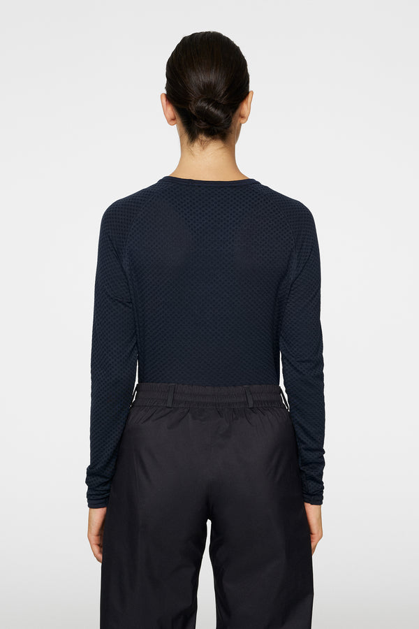 J.lindeberg Bella Wool LS T Shirt JL Navy