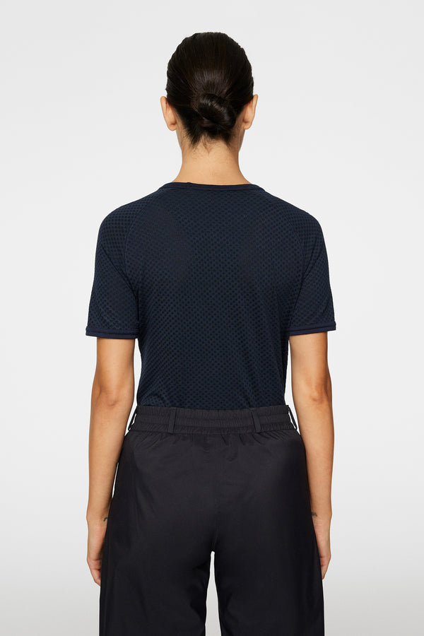 J.lindeberg Bella Wool T Shirt JL Navy